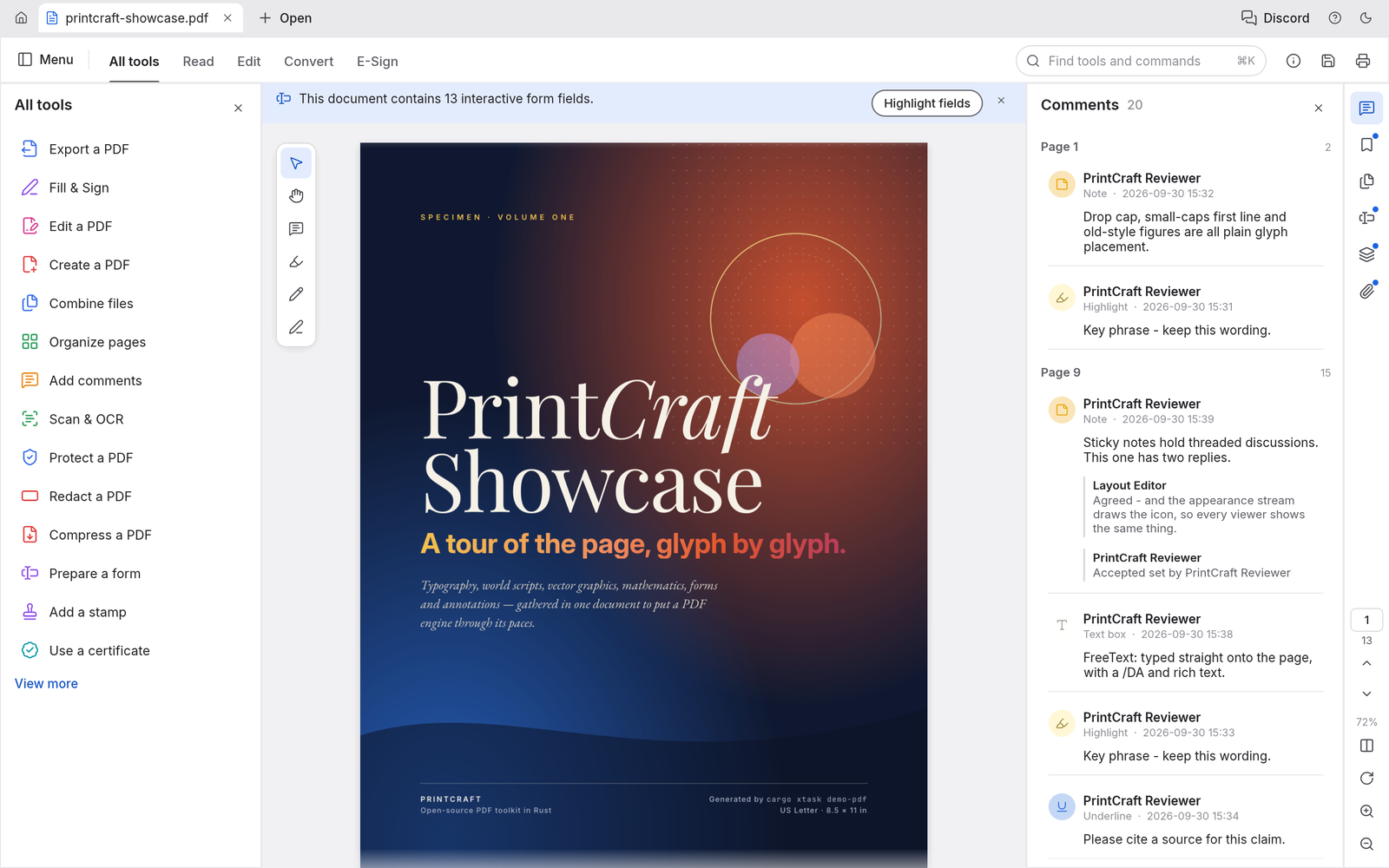 PrintCraft 查看器界面